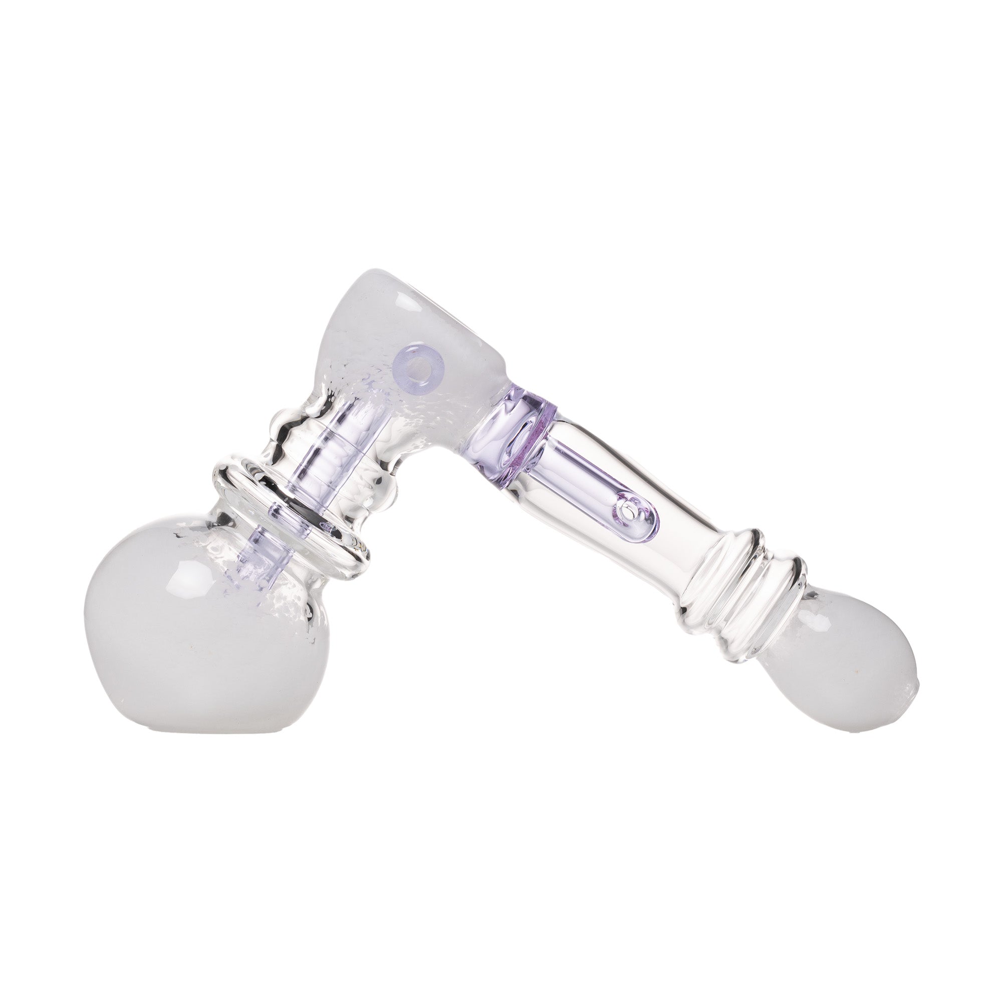 Side view of Human Grade Frit Hammer Bubbler