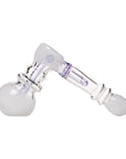 Side view of Human Grade Frit Hammer Bubbler