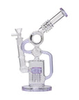 Human Grade Raygun Glass Water Pipe Percolator Lavender