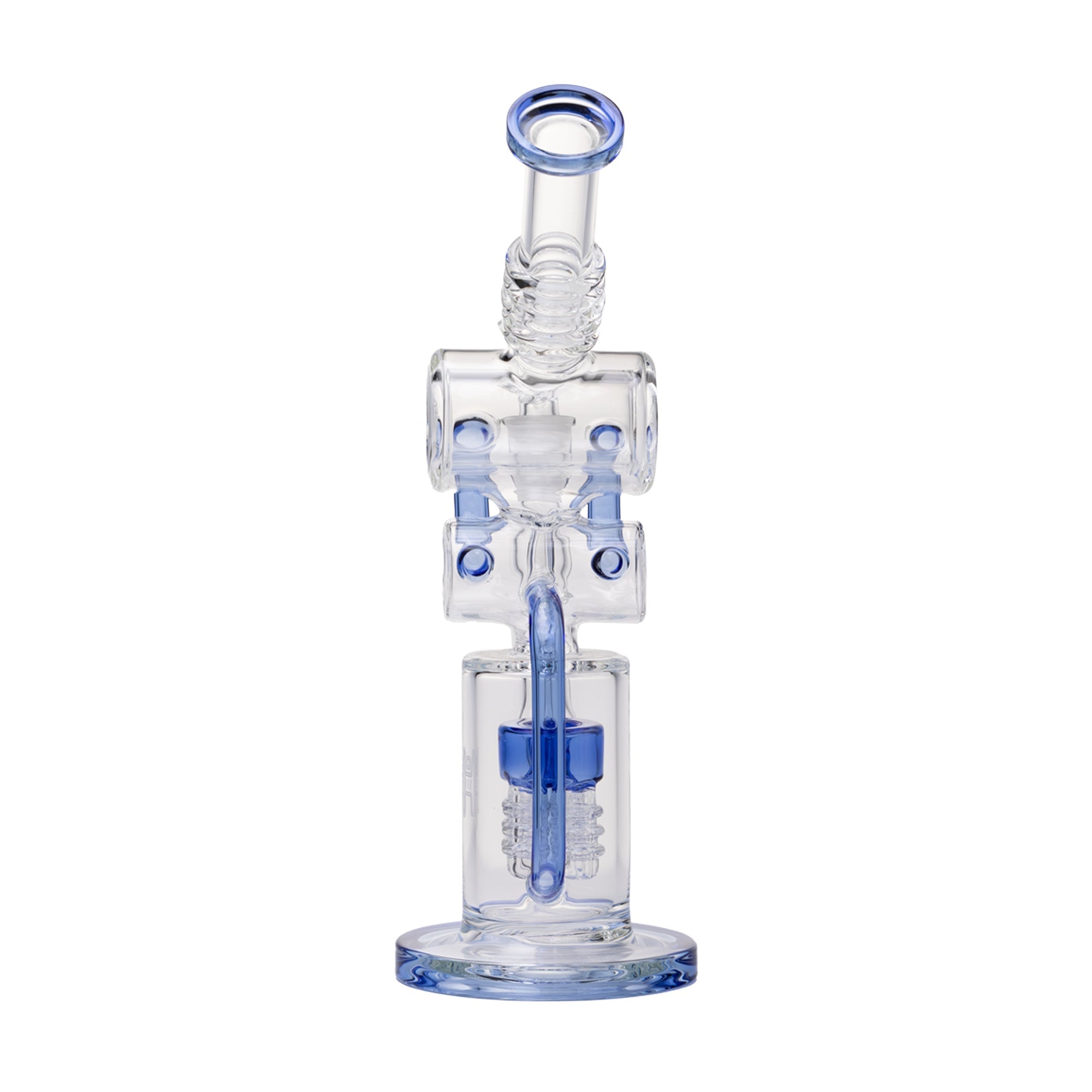 Human Grade Raygun Percolator Water Pipe in Light Blue Mouthpiece