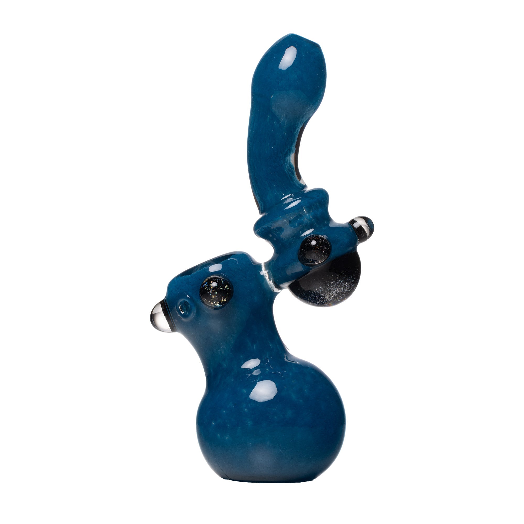 Dark blue Human Grade Sherlock Bubbler Pipe