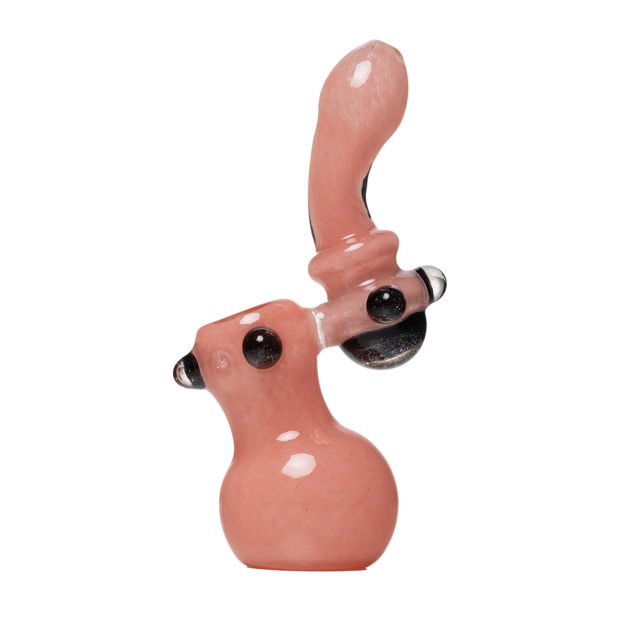 Pink Human Grade Sherlock Bubbler Pipe