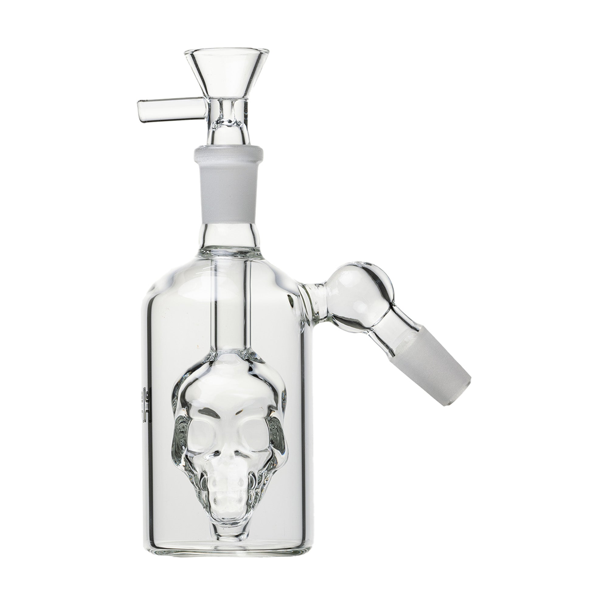 Human Grade Skull Ash Catcher in Clear color