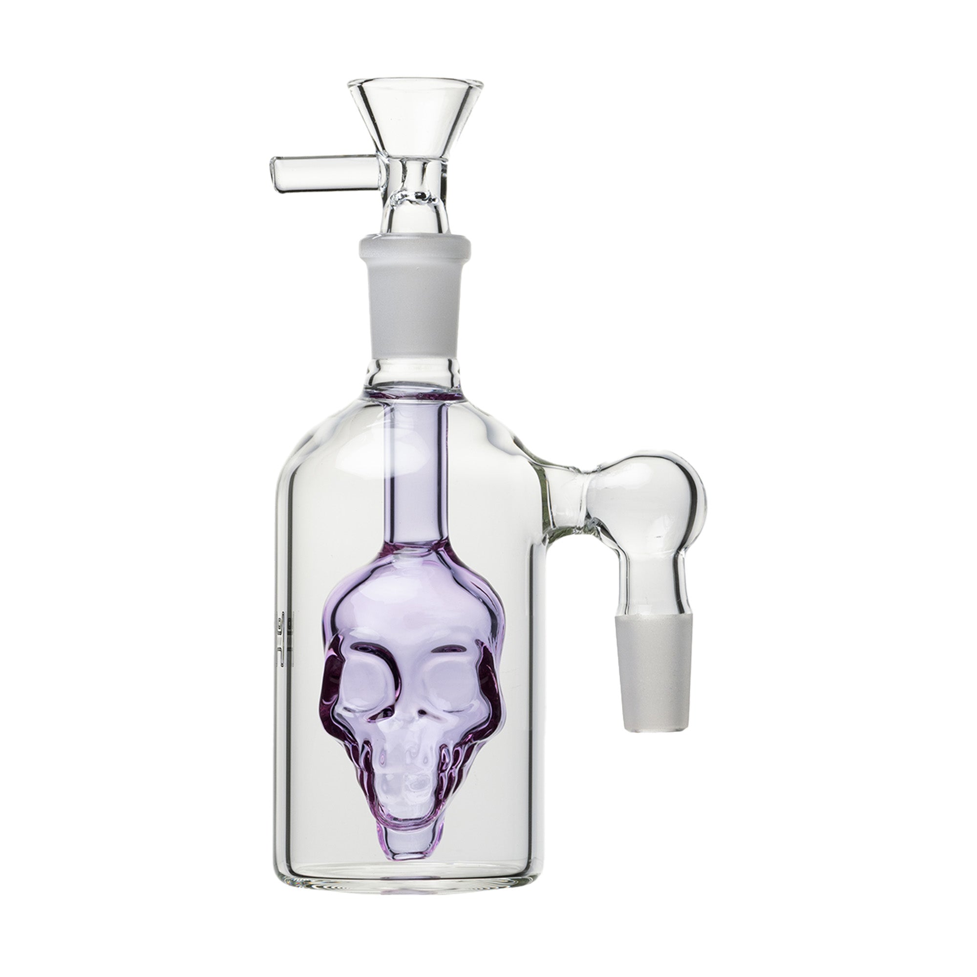 Human Grade Skull Ash Catcher, Lavender, 90° joint