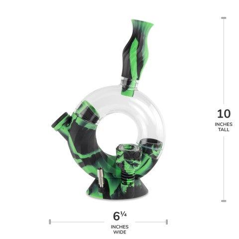 Ooze Ozone Silicone Water Pipe and Dab Straw