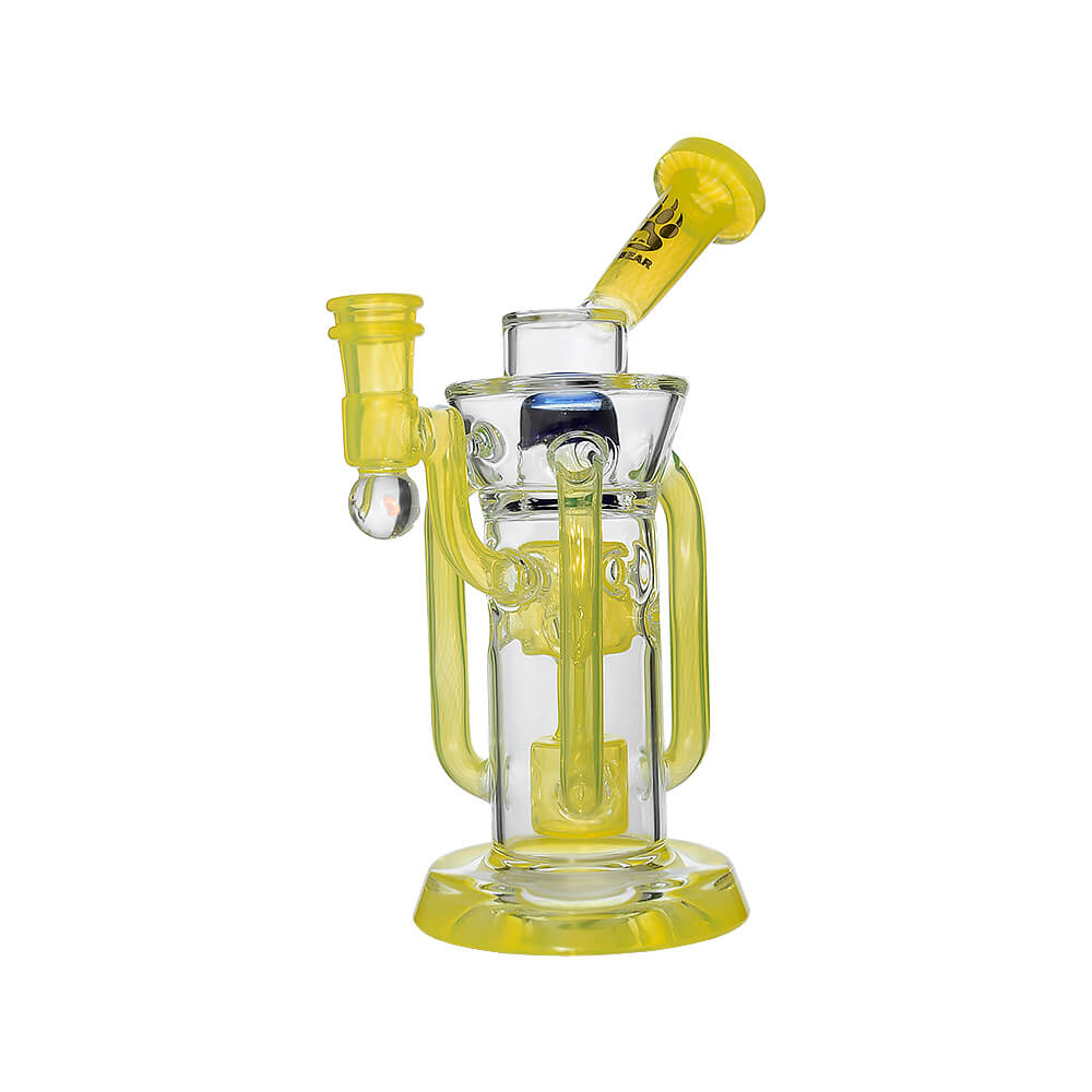 Infinity Recycler Dab Rig in Lemon Candy – Back View