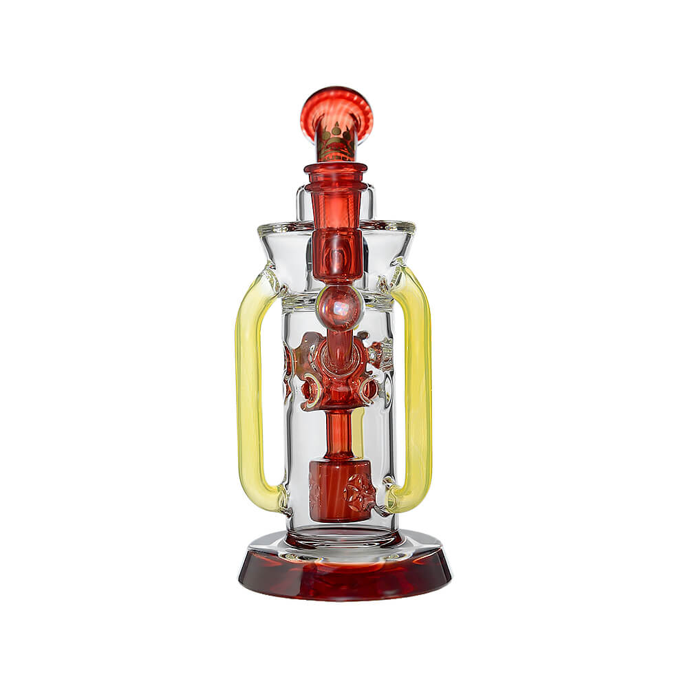 Infinity Recycler Dab Rig in Red – Back View