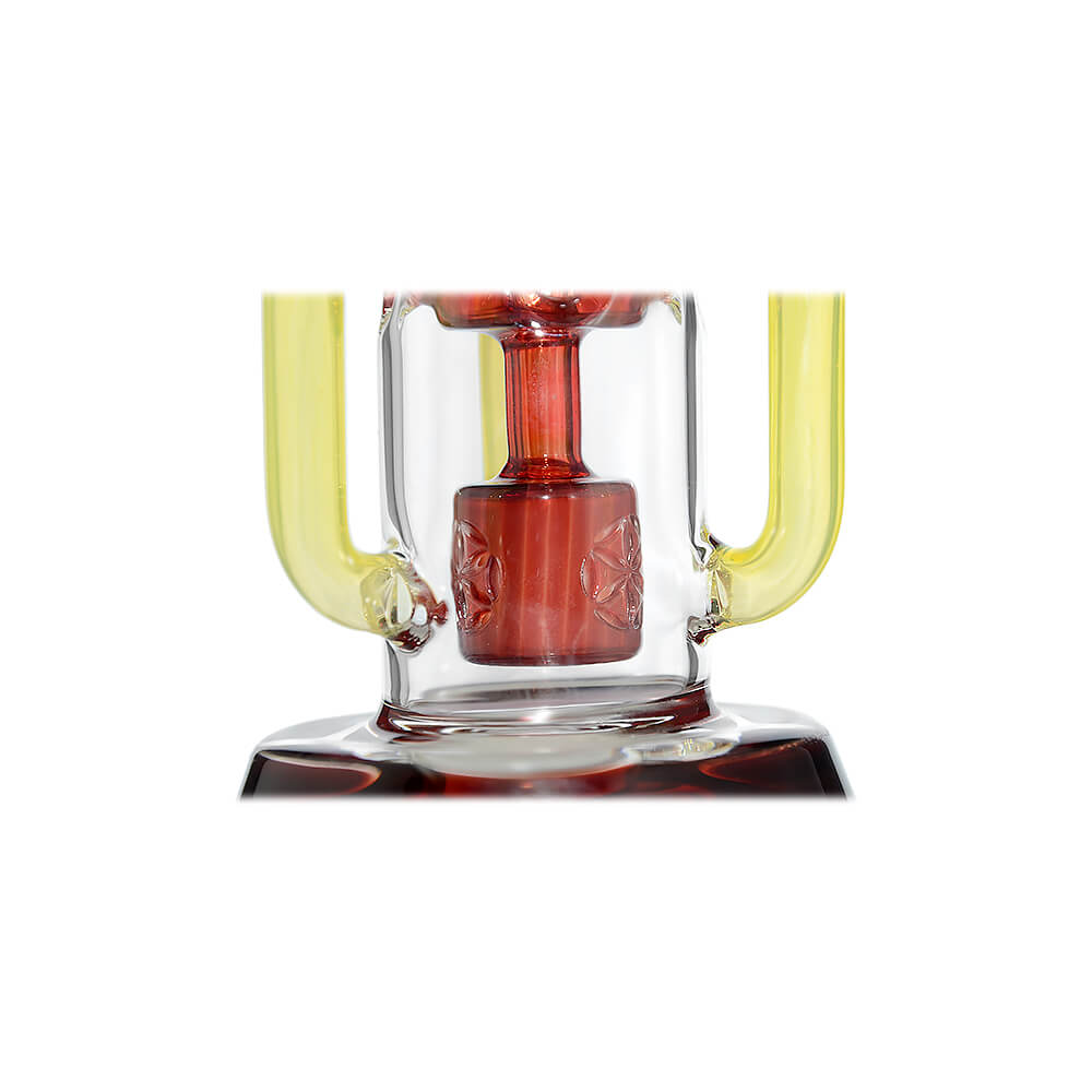 Infinity Recycler Dab Rig in Red – Percolator Detail