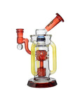 Infinity Recycler Dab Rig in Red – Right Side View