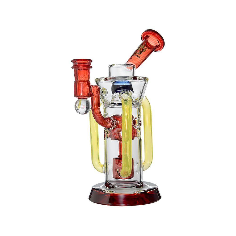 Infinity Recycler Dab Rig in Red – Side View