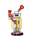 Infinity Recycler Dab Rig in Red – Side View