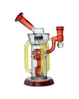 Infinity Red Recycler Glass Dab Rig