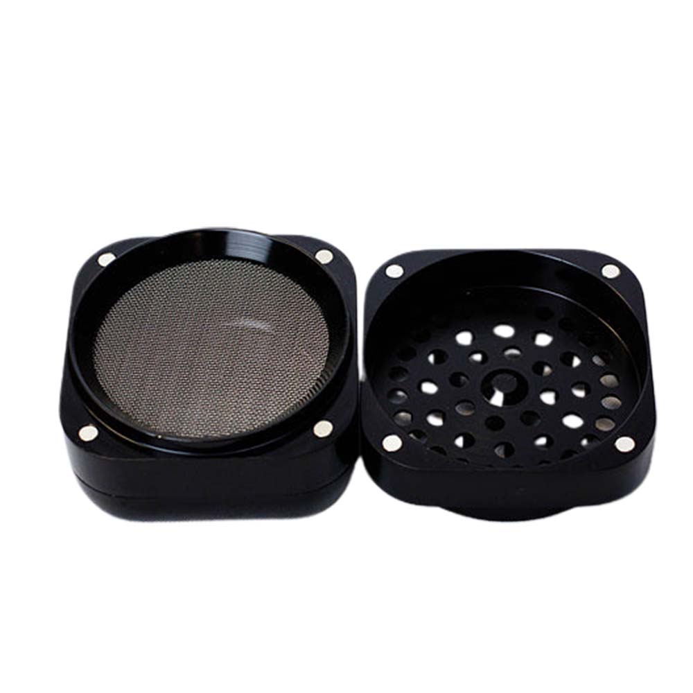 Infyniti 4 Parts Black Zinc Grinder with Storage