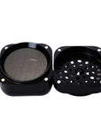 Infyniti 4 Parts Black Zinc Grinder with Storage