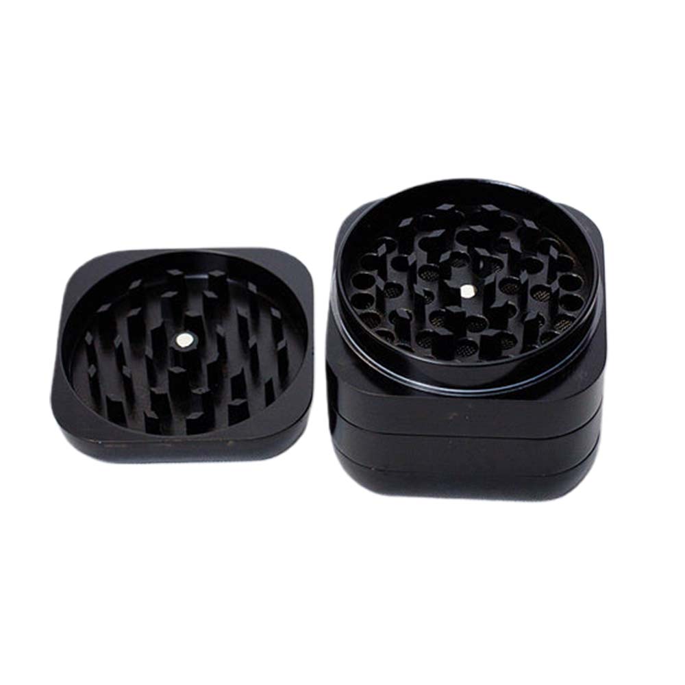 Infyniti 4 Parts Black Zinc Grinder with Storage