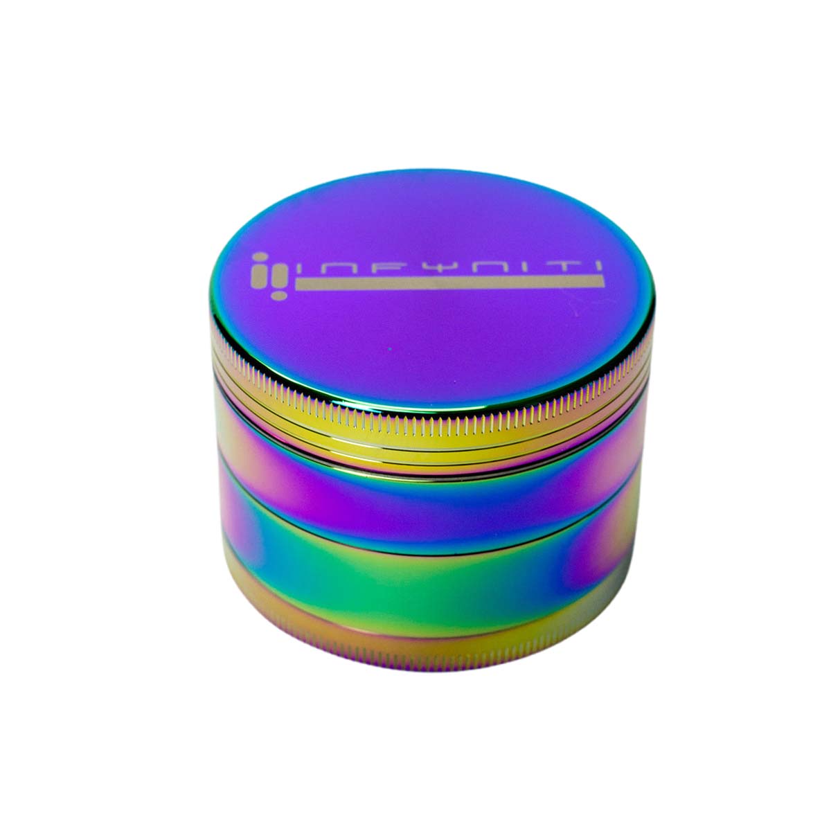 Infyniti 4 Parts Rainbow Steel Herb Grinder