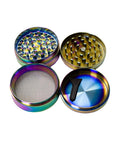 Infyniti 4 Parts Rainbow Steel Herb Grinder