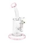 Inline Mini Stemless Glass Bong in pink color
