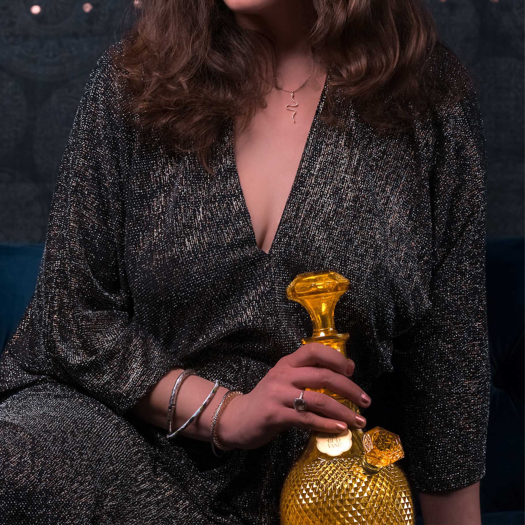 Jewel Glass Vase Bong