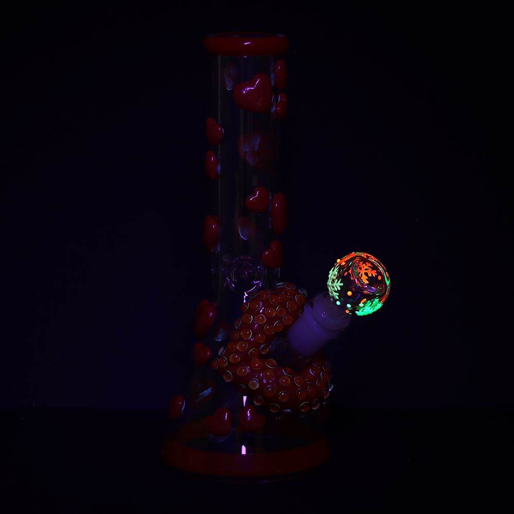 Kiss My Lips Glow In Dark Bong