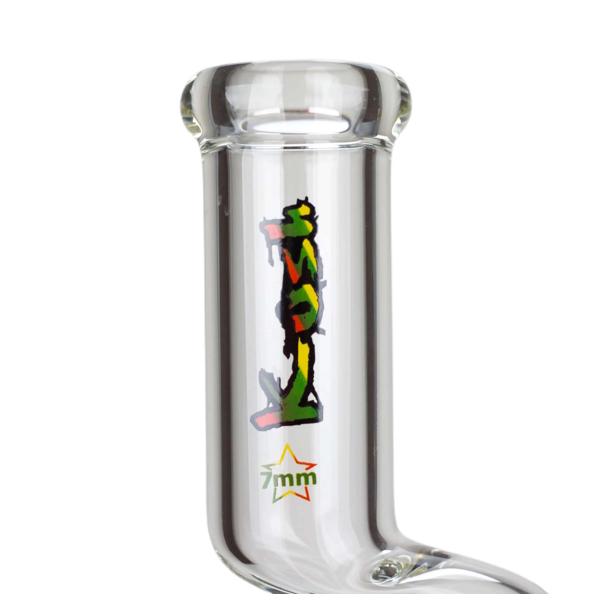 Kush 17&quot; Zig-Zag Rasta 420 Glass Bong