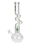 Kush 17" Zig-Zag Rasta 420 Glass Bong