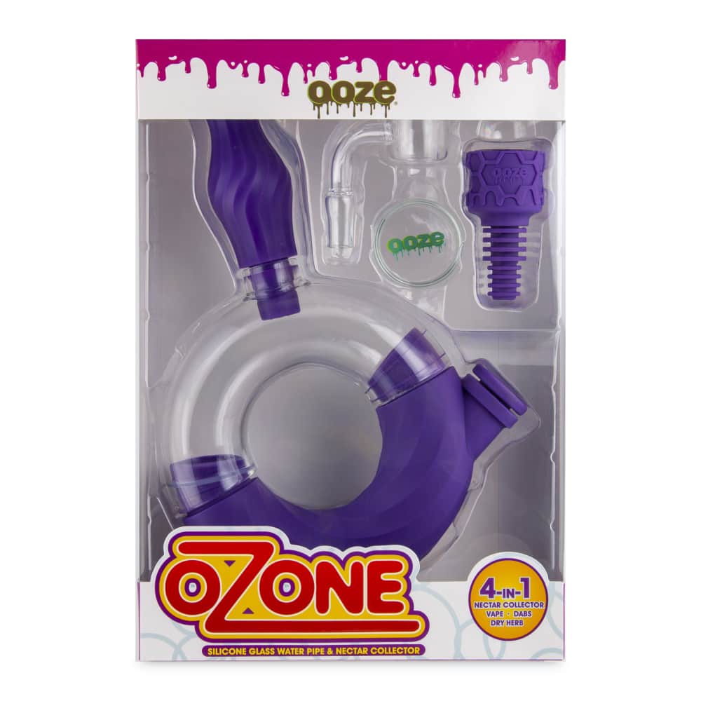Ooze Ozone Silicone Water Pipe and Dab Straw