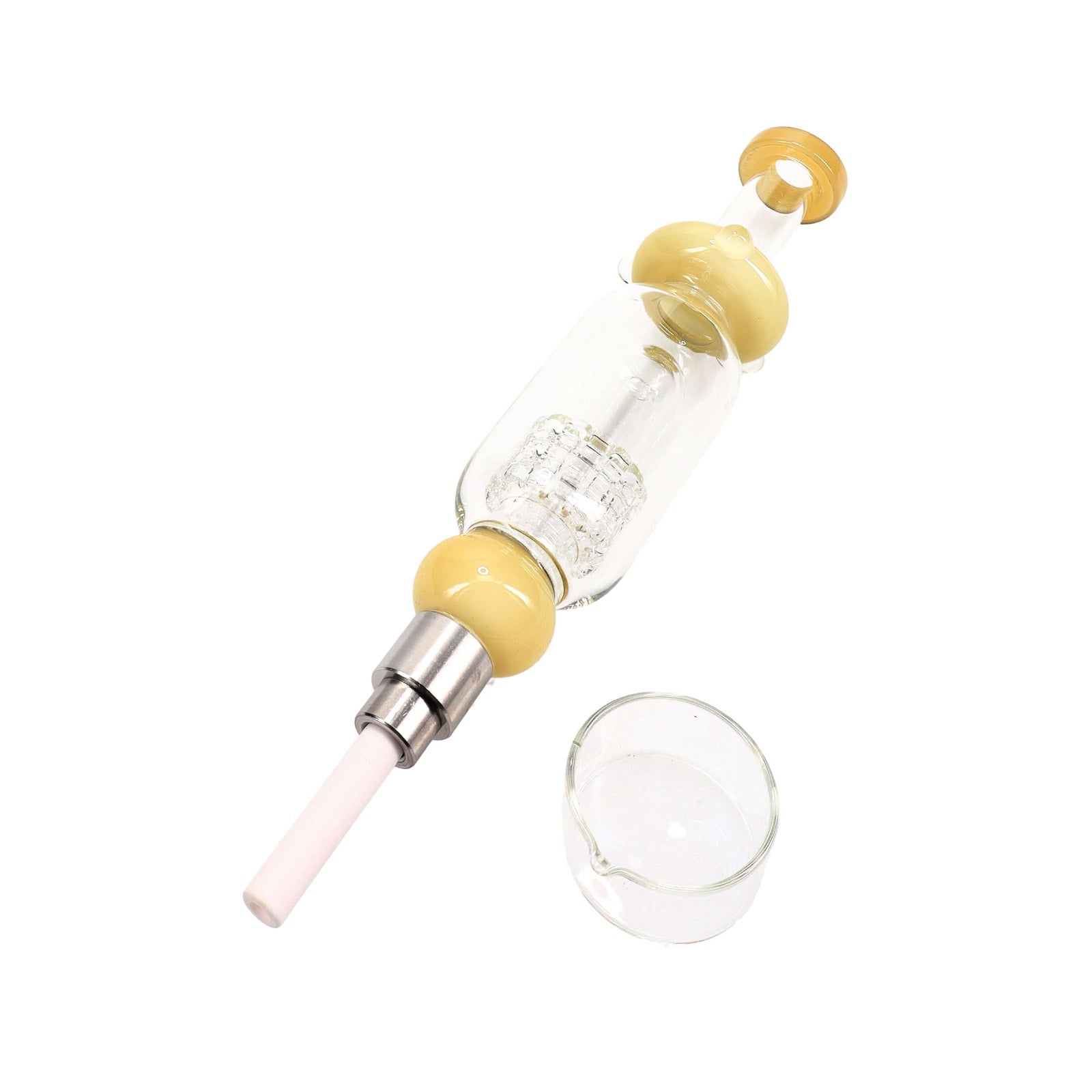 Lab Tower Glass Matrix Perc Nectar Collector Dabs - inhalco