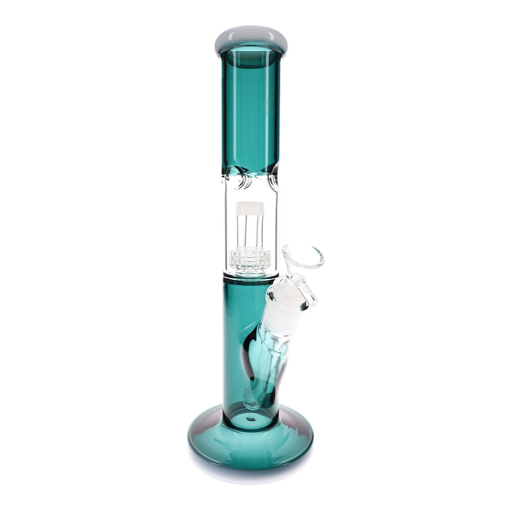 Line Driver Colored Glass Straight Shooter Bong - inhalco