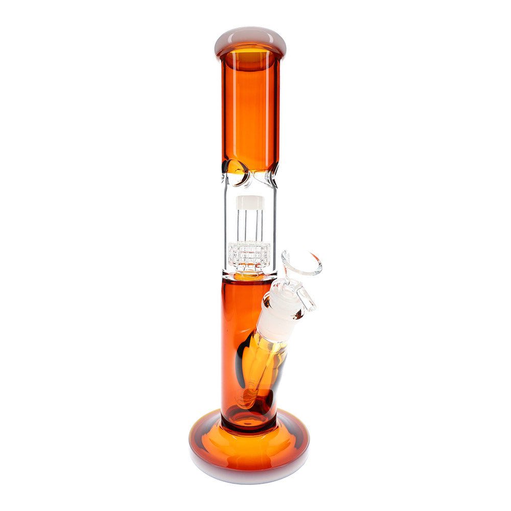 Line Driver Colored Glass Straight Shooter Bong in Amber