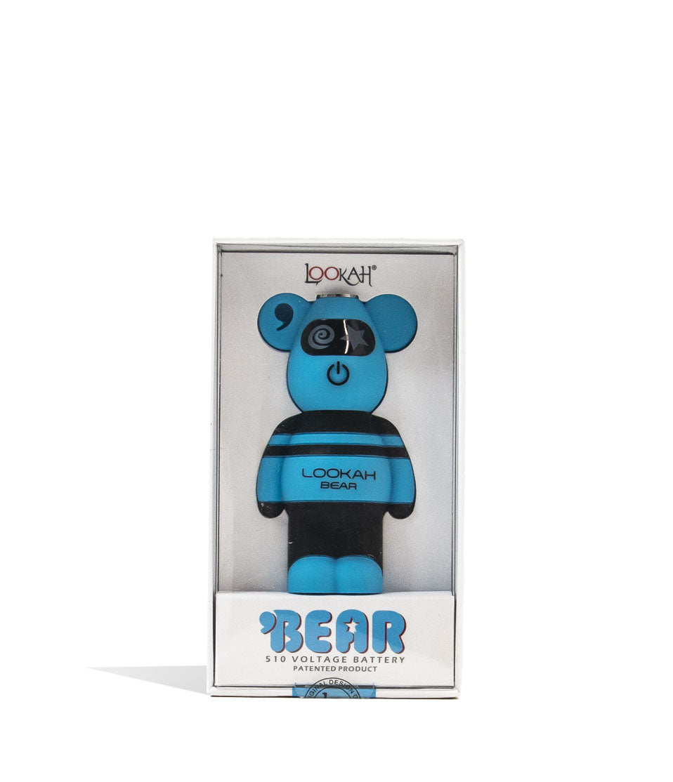 Lookah Bear Cartridge Vaporizer in Blue with Packaging