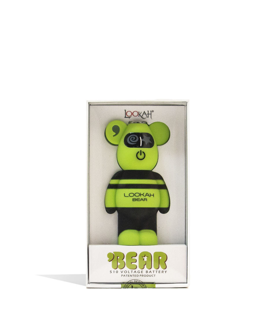 Lookah Bear Cartridge Vaporizer in Green with Packaging
