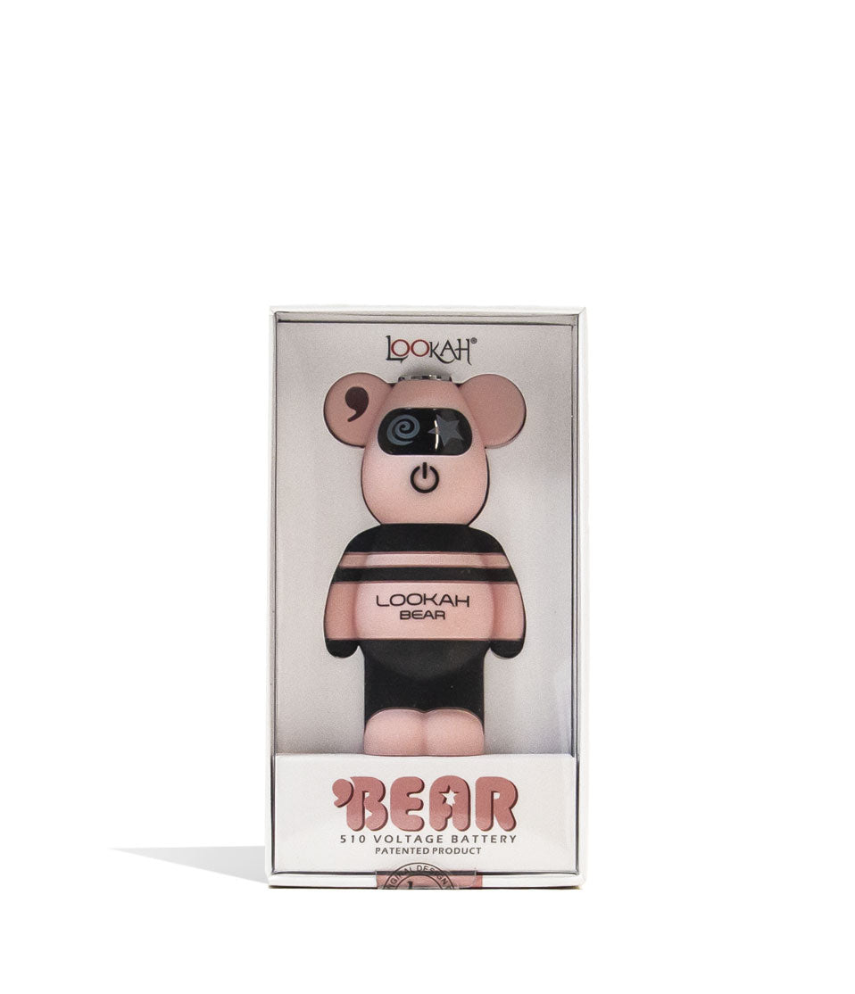 Lookah Bear Cartridge Vaporizer in Pink with Packaging