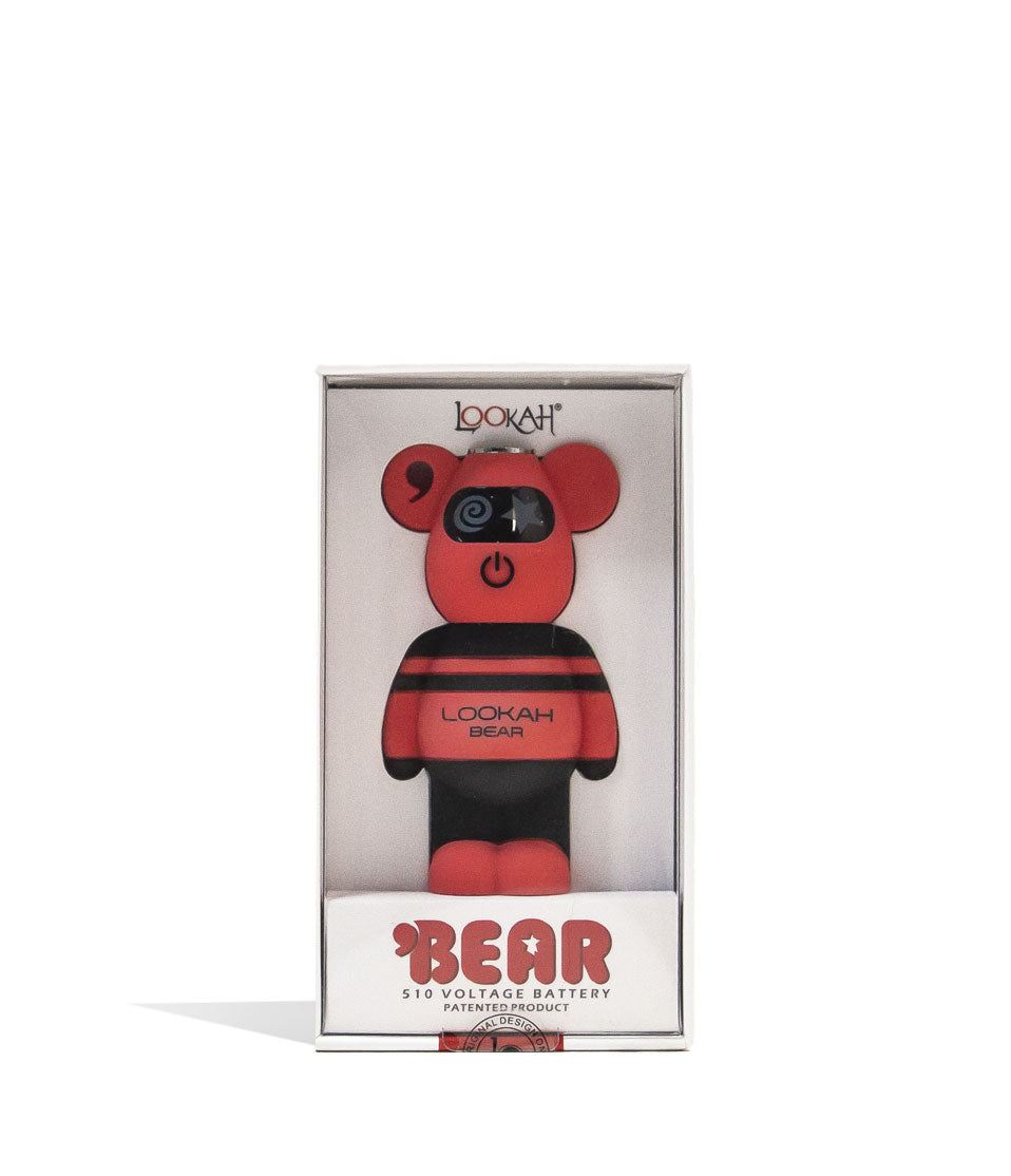 Lookah Bear Cartridge Vaporizer in Red with Packaging