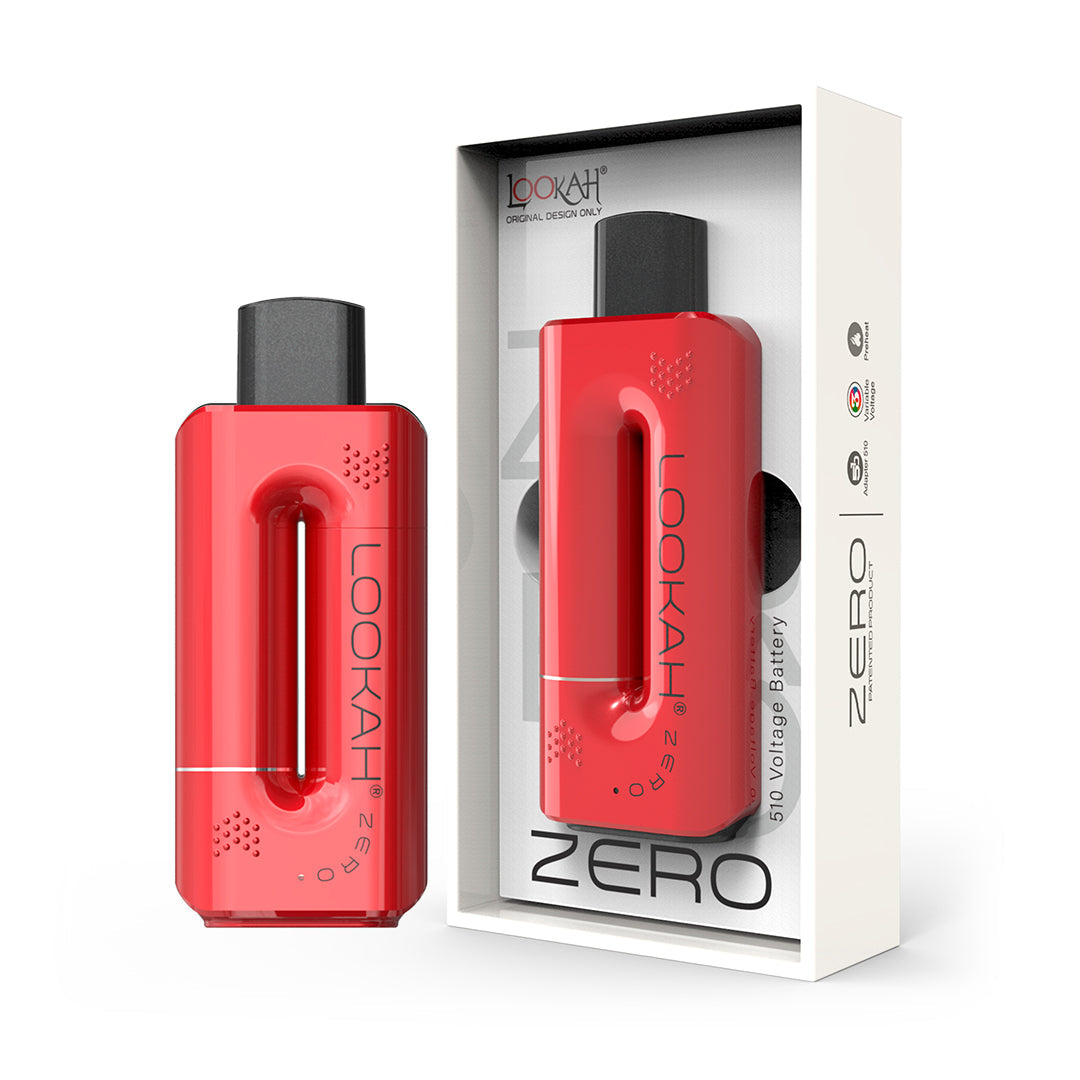 Lookah Zero Vape Device in bold red finish