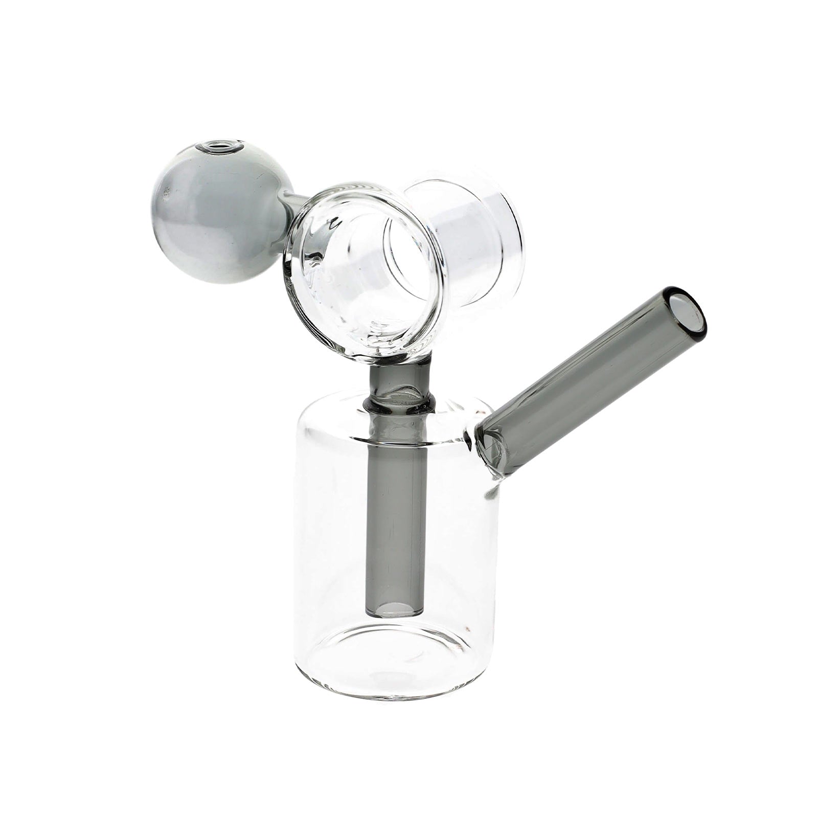 Loop Mini Colored Donut Recycler Oil Burner in black