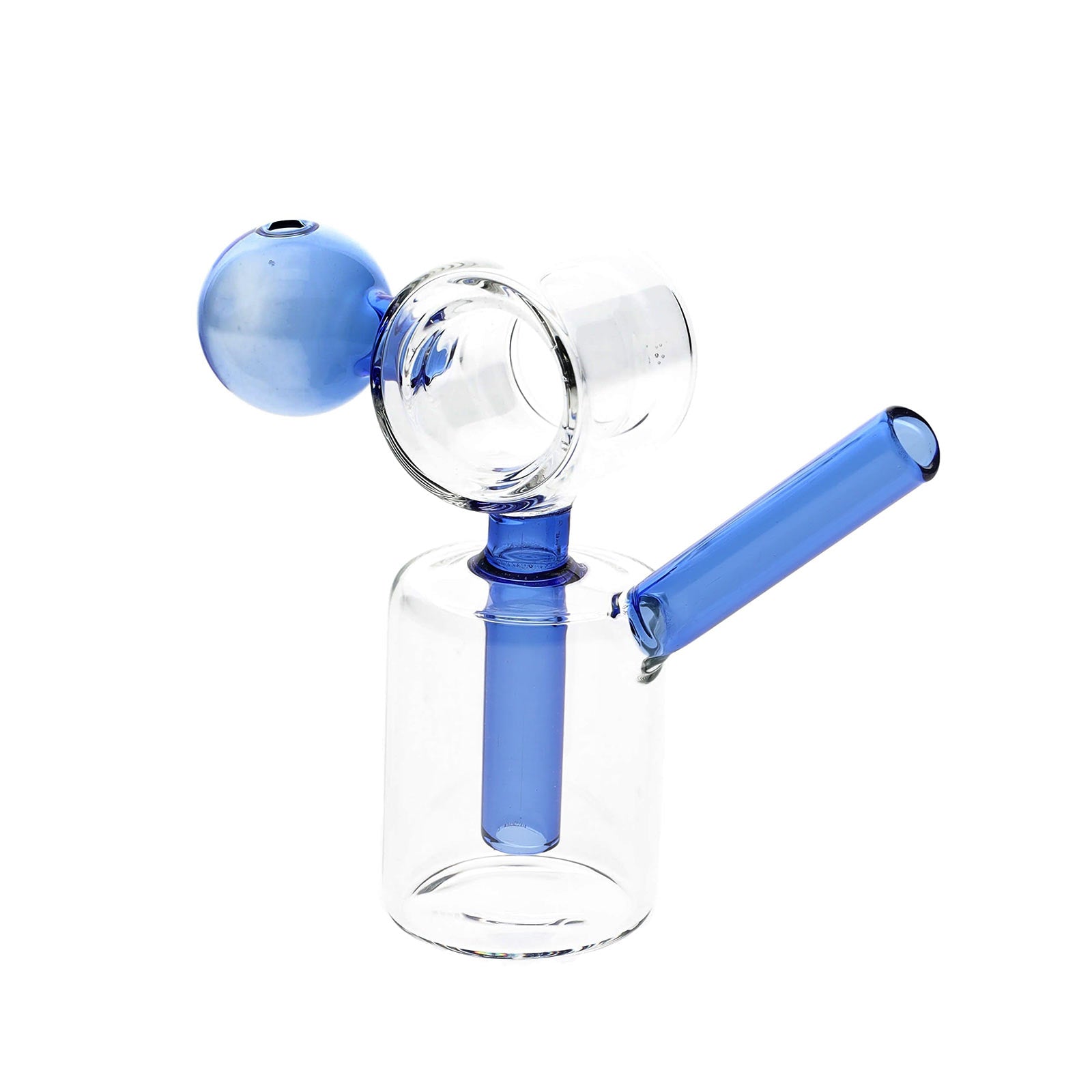 Loop Mini Colored Donut Recycler Oil Burner in blue