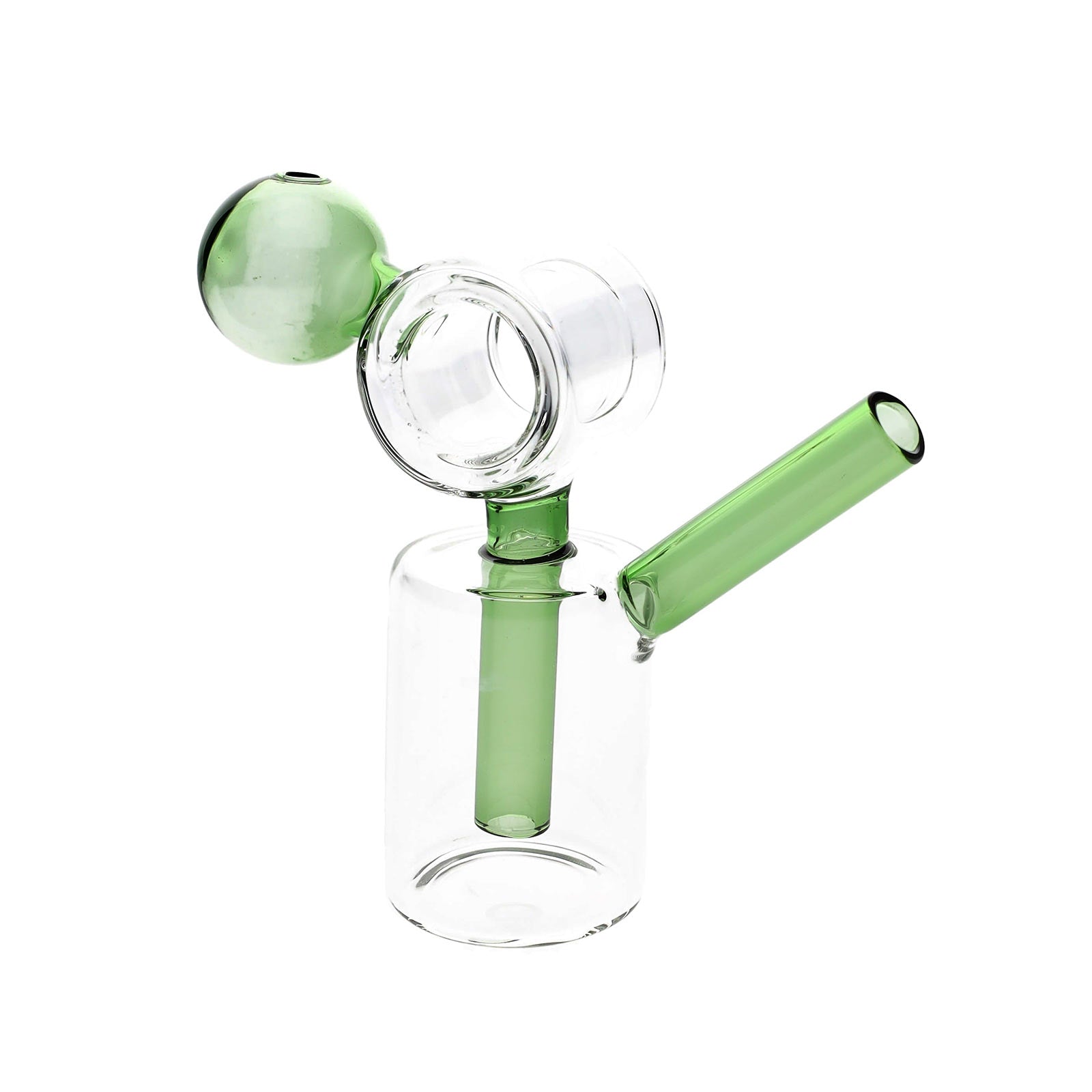 Loop Mini Colored Donut Recycler Oil Burner in green