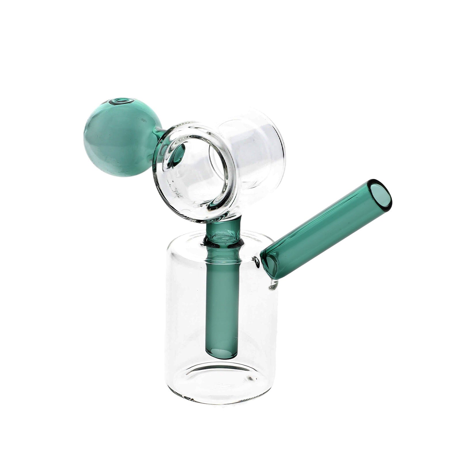 Loop Mini Colored Donut Recycler Oil Burner in teal