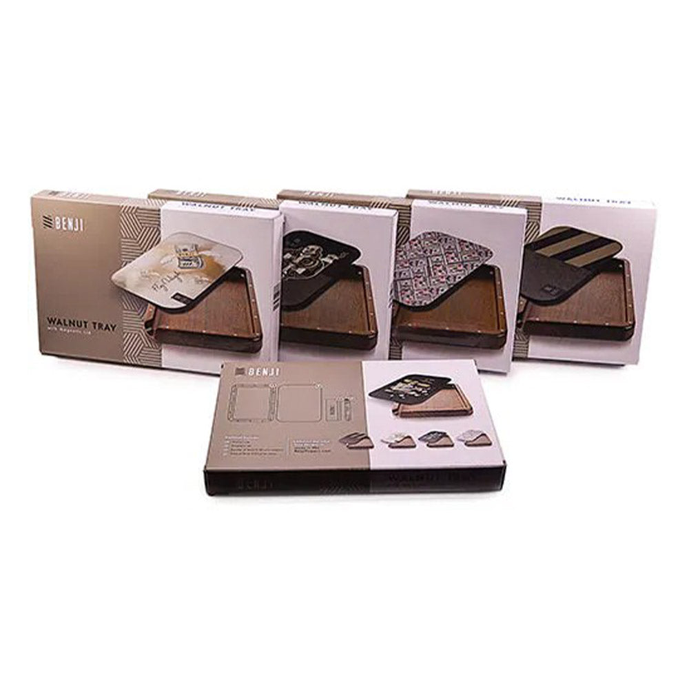 Luxury Walnut Rolling Tray Kit Packaging