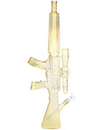 Machine Gun Glass Water Pipe standing upright