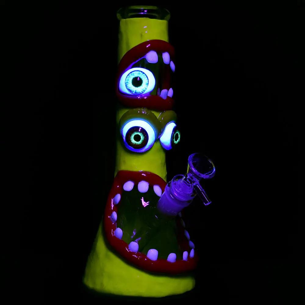 Maniacal Monster 3D Painted Beaker Water Pipe