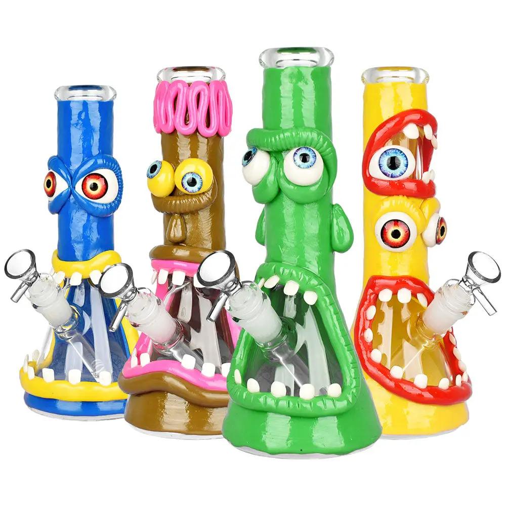 Maniacal Monster 3D Painted Beaker Water Pipe