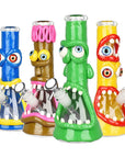 Maniacal Monster 3D Painted Beaker Water Pipe