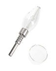 Mini Capsule clear glass bubble chamber dab straw