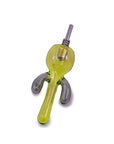 Mini Colorful Cactus Dab Straw in yellow color