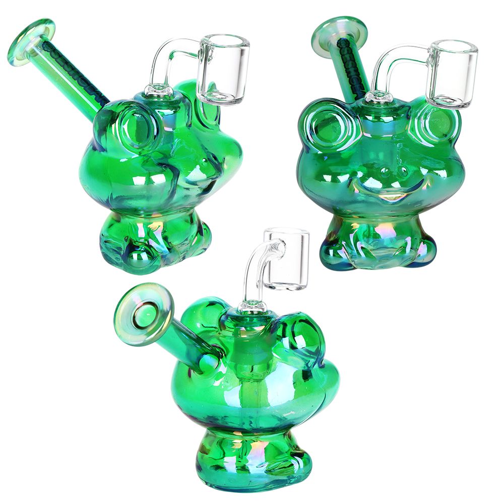Mini Electro Frog Glass Dab Rig – 4.5" Cute Novelty Water Pipe