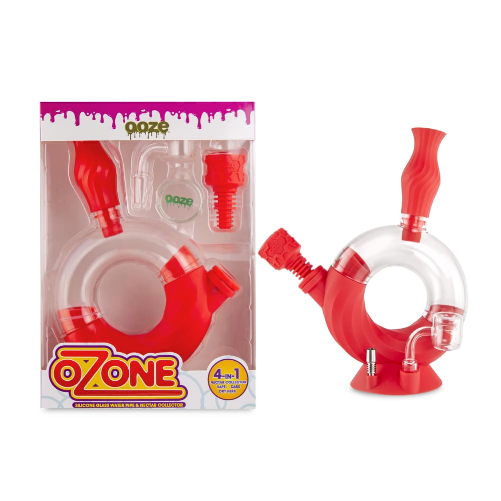 Ooze Ozone Silicone Water Pipe and Dab Straw