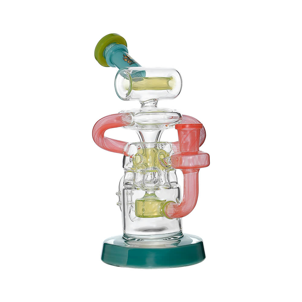 Back view of Multi-Chamber Recycler  Dab Rig