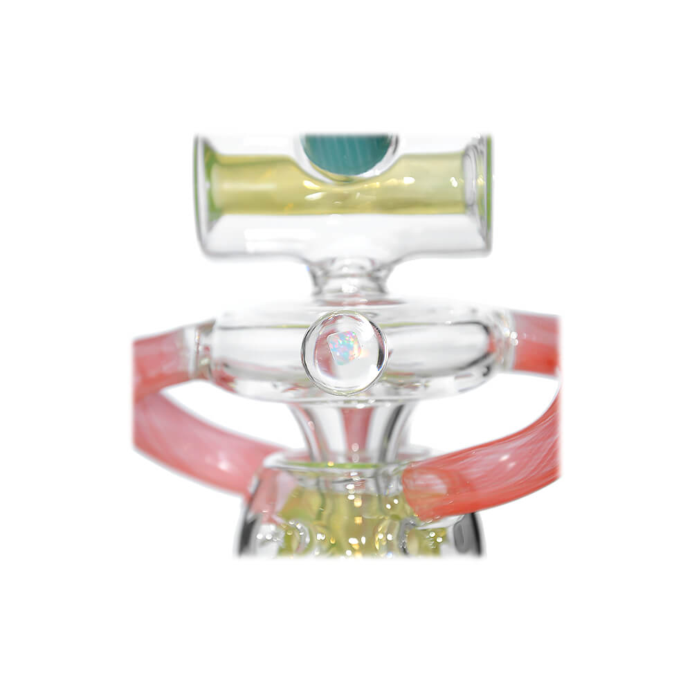 Multi-Chamber Recycler Glass Dab Rig Details